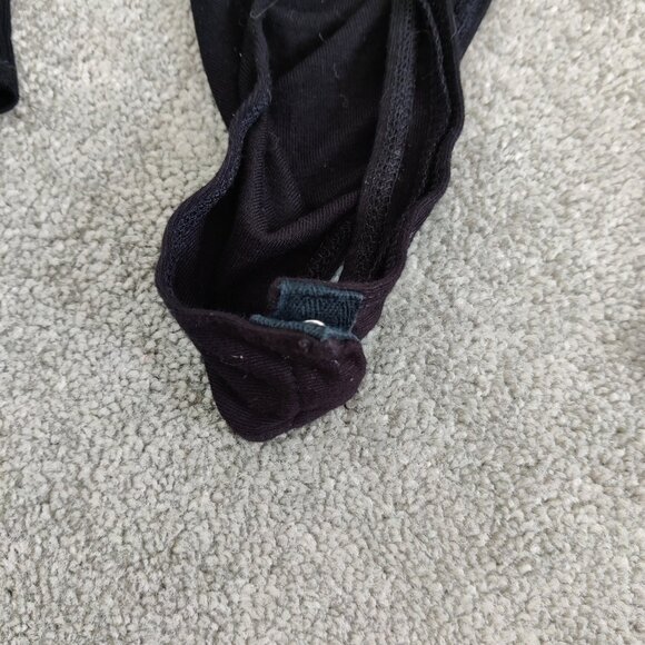 ASTR Women's Ruched Black Bodysuit Size Medium Comfy Casual Versatile Sexy - Picture 3 of 6